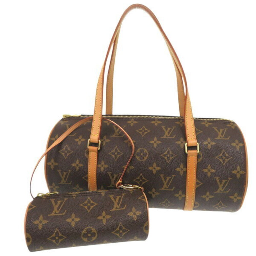 Louis Vuitton Papillon handbag Clutch leather Monogram brown LV - Picture 1 of 6